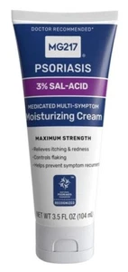 Crema hidratante medicada para psoriasis MG217 con 3 % de ácido salicílico, 3,5 fl oz. - Imagen 1 de 2