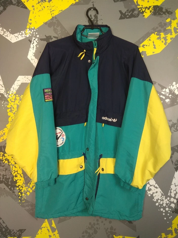 Chaqueta Adidas Rara De Colección Lausana 1990 Campeones Olímpicos de Europa Para Hombre L ig93 Foto 1 de 4