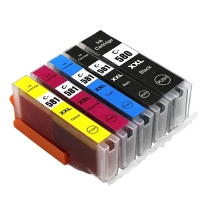 5 Ink Cartridges for Canon PIXMA TR7650 TS6350 TS8151 TS8350 TS9551ca - XL Set - Picture 1 of 6