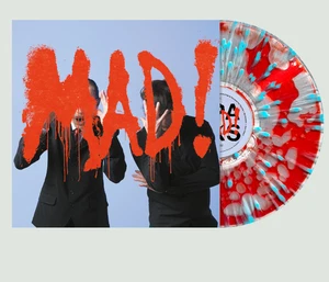 Sparks – Mad! - Clear w/ Sky Blue Splatter and Red Liquid Fill - Picture 1 of 4