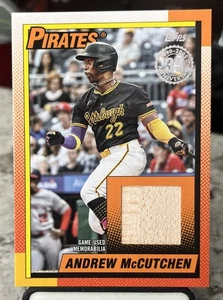 2025 Topps Update Andrew McCutchen 1990 Topps Relic Pittsburgh Pirates #90RU-AM - Picture 1 of 2