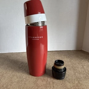 Bicchiere da caffè Starbucks 2006 Thermos tazza isolata a caldo con coperchio rosso 16 oz - Foto 1 di 12