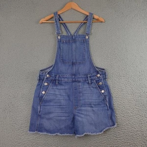Madewell Shortalls Womens Medium Blue Denim Adirondack Adjustable Sleeveless - Picture 1 of 12