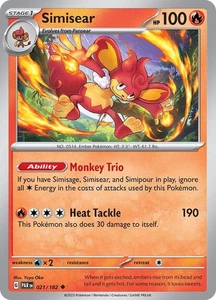 4x Playset Simisear Uncommon SV04: Paradox Rift 021/182 NM FREE SHIP - Picture 1 of 1