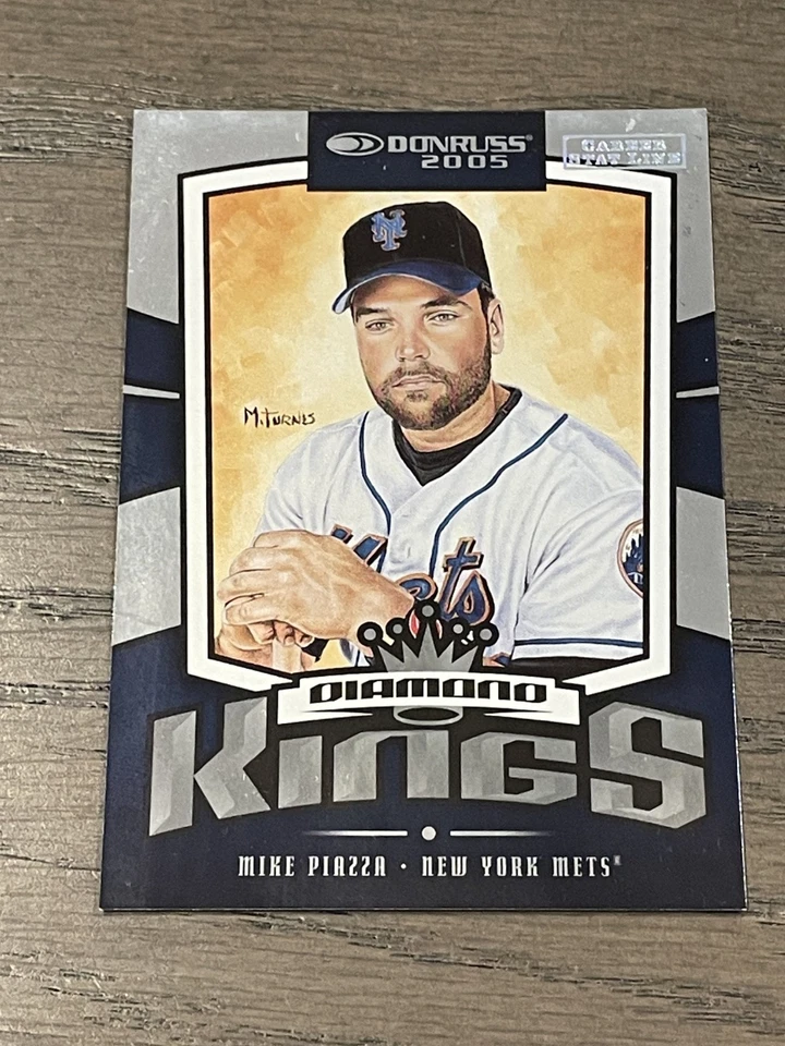 2005 Donruss Diamond Kings Career Stat Line Mike Piazza #15 Mets /378 - Image 1 of 4