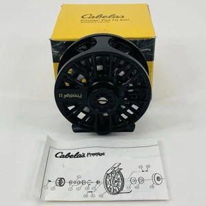 Cabela's Prestige Plus II Fly Fishing Reel Matt Black PP2 Cabelas New In Box - Picture 1 of 12