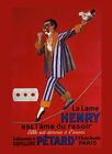 Affiche vintage française rasoir homme Henry publicité française reproduction GRATUITE S/H USA