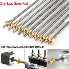 Stainless Steel Threaded Rod Bar Studding M2 Screw Various Length With Brass Nut