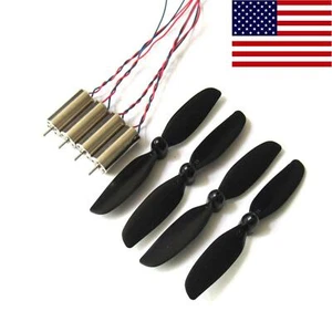 8520 Coreless gebürstetes Motorset 53000 U/min 8,5x20 mm + 75 mm Propeller CW CCW (4 Stück) - Bild 1 von 6