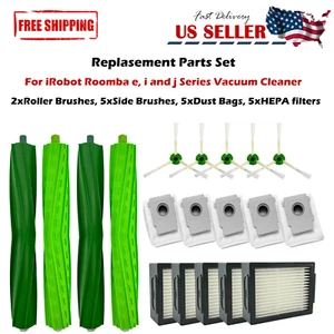 HEPA Filters Roller Side Brushes Dust Bags for iRobot Roomba j5 j5+ j6 j6+ i7 i8 - Picture 1 of 9