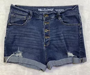 Wallflower Shorts Damen 13 Jugendliche Knopfleiste Stretch Used-Look Bündchen - Bild 1 von 16