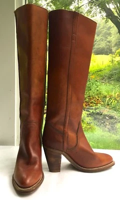 Botas FRYE vintage para mujer, tacones de 3 1/2", hechas en EE. UU., talla 5  Foto 1 de 4