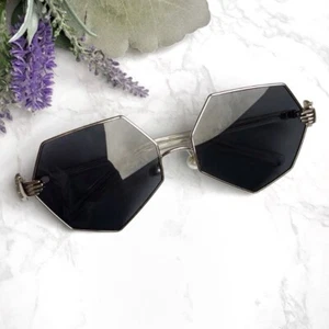 Gafas de sol de gran tamaño con almohadillas nasales de perlas negras - Imagen 1 de 5
