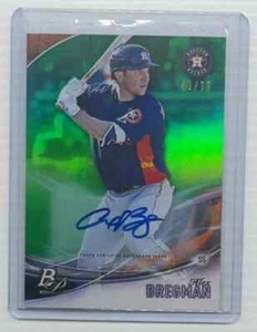 2016 Bowman Platinum Alex Bregman Top Prospects Green Auto #46/75 Astros - Picture 1 of 2