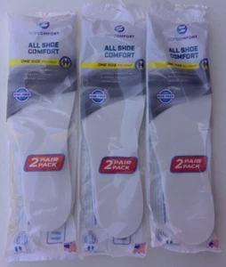 6 Paar Total Sof Comfort Unisex Schaumstoff Einlegesohlen für Schuhe Stiefel Comfort so sol - Bild 1 von 2