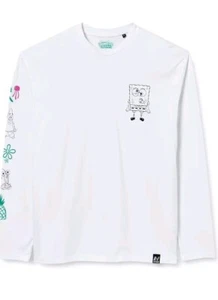 Recovered Spongebob Long Sleeve T-Shirt - Linear Art Unisex - Picture 1 of 4