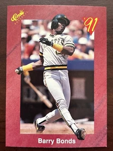 Barry Bonds Pittsburgh Pirates 1991 Classic Card T78 - Picture 1 of 3