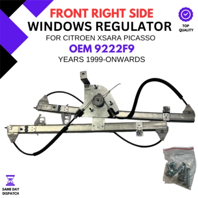 REGULADOR VENTANA COMPATIBLE CON CITROEN XSARA PICASSO N68 1.6 DELANTERO DERECHO 99-11 9222F9 Foto 1 de 4