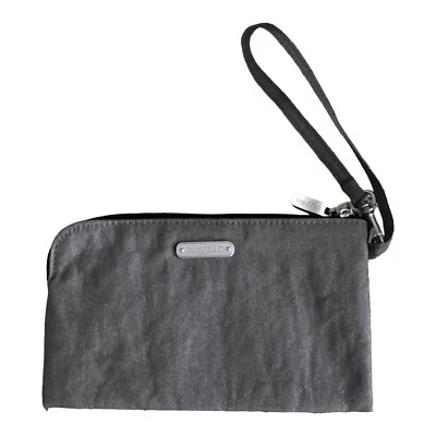 Cartera de nailon Baggalini RFID GRIS interior azul Foto 1 de 4