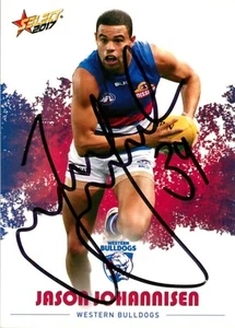 Signed 2017 WESTERN BULLDOGS AFL Card JASON JOHANNISEN - Bild 1 von 3
