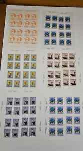 Canadá 6 bloques de placas como nuevos #'s 586ii,705,781,783,917 y 919a. Estampillada sin montar o nunca montada - Imagen 1 de 1
