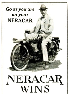 Original Neracar Motorrad Anzeige 1923 Leistung in Runs & Races zitiert. Syrakus - Bild 1 von 2