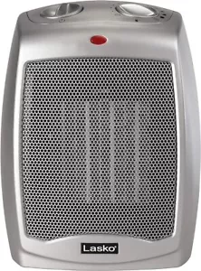 Lasko 754200 Ceramic Portable Space Heater Silver 1500w-Excellent - Picture 1 of 4