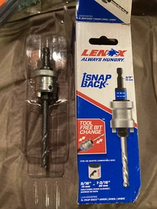 Lenox Tools 1779669 5L Snap Back Arbor with 3-1/4-Inch Pilot Drill Bit for Hole - Bild 1 von 1