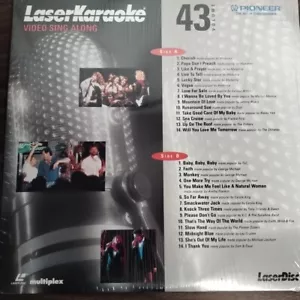 PIONEER Vintage Karaoke Laser Disc Music Vol 43 Video Sing along Oldies Pop Rock - Picture 1 of 7