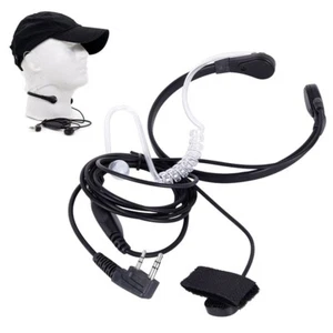 Throat Mic-Earpiece Headset Finger PTT For Baofeng UV5R 888s Radio-Walkie Talkie - Picture 1 of 12
