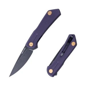 Cuchillo Plegable Real Steel Valore Púrpura Mango G10 Blackwash Nitro-V Hoja 7091PB - Imagen 1 de 1
