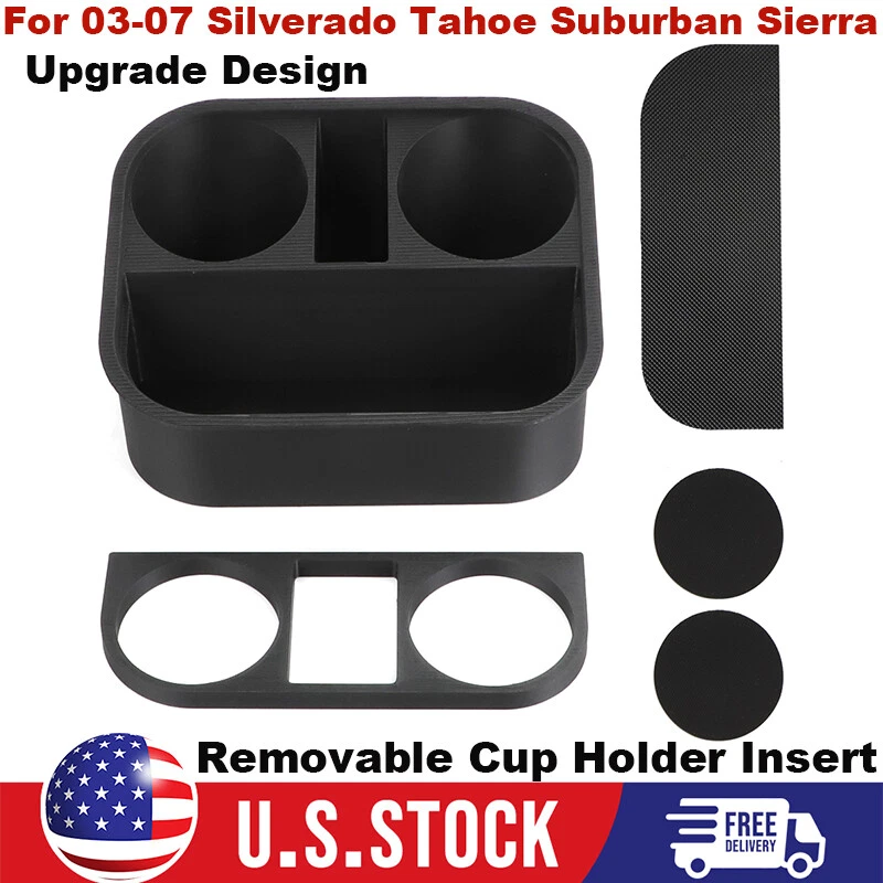 For 2003-2007 Silverado Tahoe Suburban Yukon Sierra Cup Holder Upgrade Removable - Imagem 1 de 4