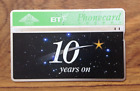 Vintage Used 50 Unit BT British Telecom Phone Card 10 Years on Anniversary 1994