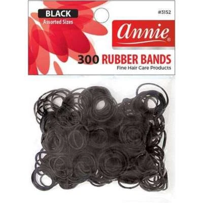 Bandas de goma Annie #3152 talla 300 quilates negras Foto 1 de 2