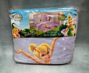 Disney Fairies Tinkerbell Twin Sheet Set 3 Pc Fairy Dust Sprinkles - Picture 1 of 2
