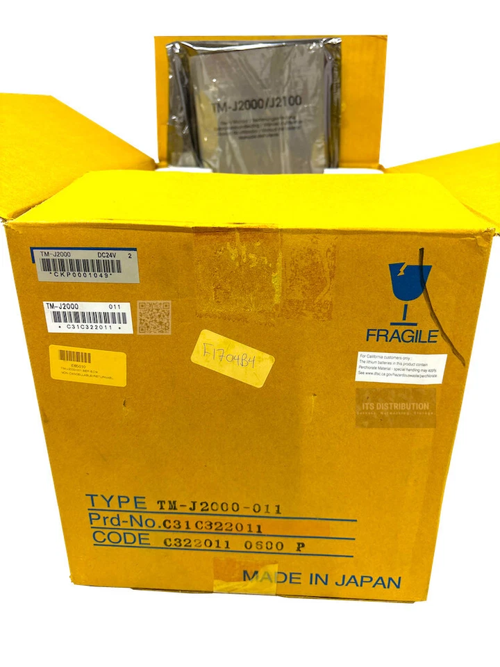 TM-J2000 I Open Box Epson SEAJet 180DPI UI High Speed Mono Inkjet POS Printer - Image 1 of 4