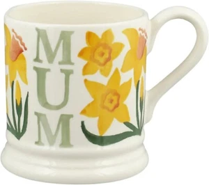 Emma Bridgewater Handmade in UK 1/2 Pint Mug - Classic - MUM DAFFODIL - Picture 1 of 5