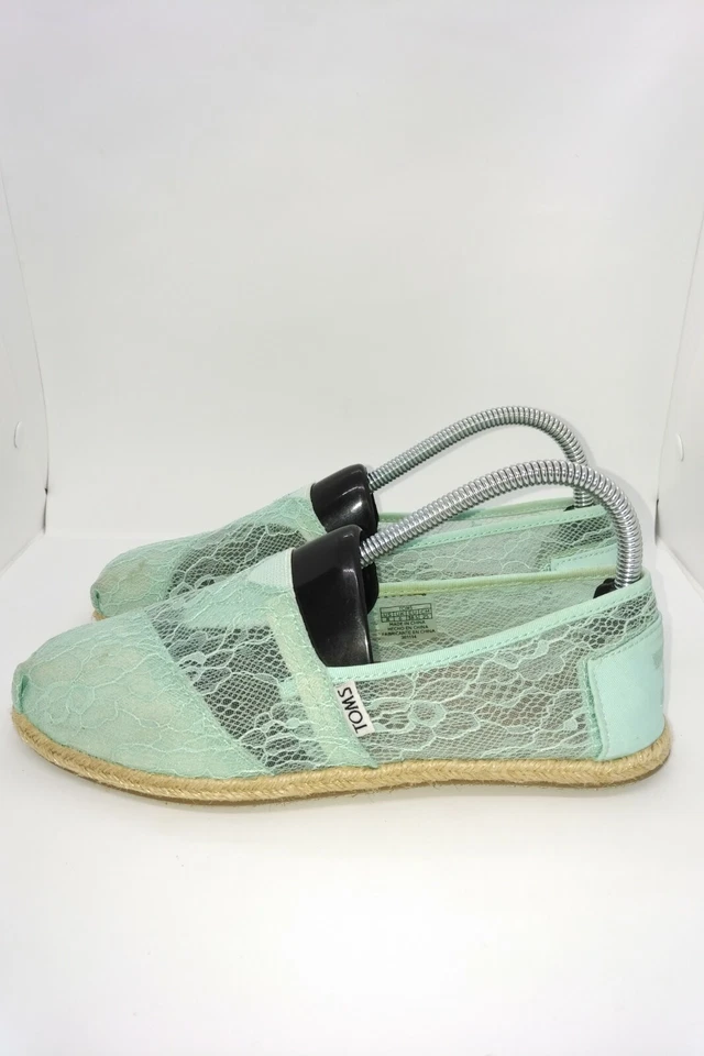 Alpargata Toms Alpargata Azul Encaje Plana Para Mujer Talla 8, Toms, Informal, Plana Foto 1 de 4