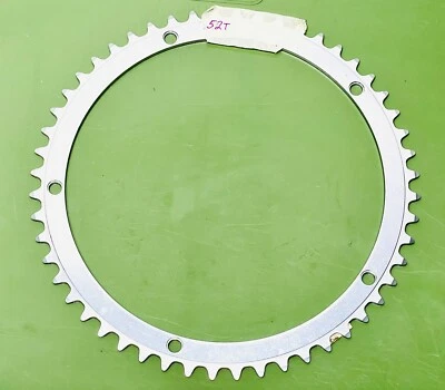 Plato 53 dientes 180 BCD 52T aleación plata vintage Foto 1 de 4