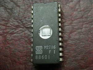 M2716F1 Vintage EPROM by SGS, 24 PIN DIP, These are unused or erased! - Picture 1 of 4