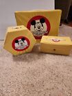 Vintage 3 Piece Mickey Mouse Club Walt Disney Kid&#39;s Luggage Play Set!