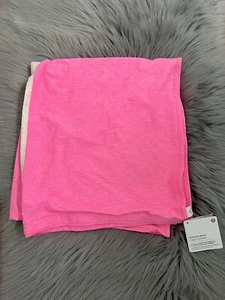 NWT Lululemon Vinyasa Scarf Heather Pink Fluorescent Hot Pink Wrap Yoga RARE - Picture 1 of 5