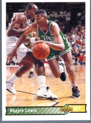 1992-93 Upper Deck Boston Celtics Reggie Lewis #120b - Image 1 of 2