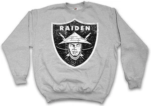 OAKLAND RAIDEN LOGO SWEATSHIRT SWEATER PULLOVER Los Angeles Mortal NFL MK Kombat - Picture 1 of 2