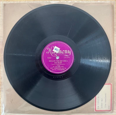 78 10" LP AL JOLSON ROCK A BYE YOUR BABY WITH A DIXIE MELODY - Image 1 of 2