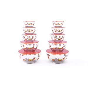 Chef Buddy 20 Piece Glass Bowl Set - 5 Sizes 10 Bowls and 10 Lids - Picture 1 of 4