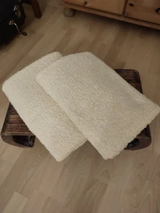 Badelaken/Strandlaken 2 Stück Mikrofaser Farbe vanille 140x70cm - Bild 1 von 3