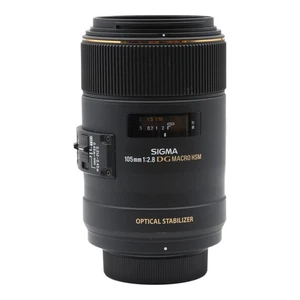 Lens Tele Sigma 105mm 2.8 Dg Macro HSM OS - Nikon Af Mount - Picture 1 of 3