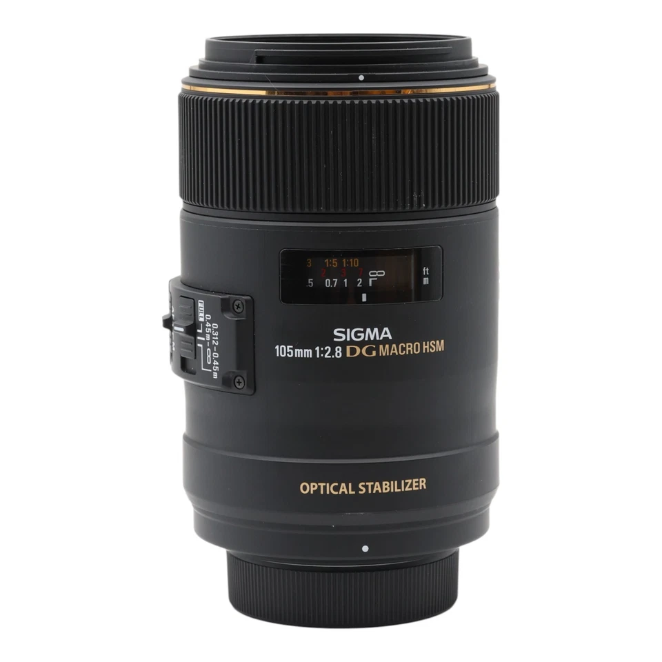 Lens Tele Sigma 105mm 2.8 Dg Macro HSM OS - Nikon Af Mount - Image 1 of 3