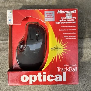Vtg Microsoft TrackBall  D67-00001 Mouse Only No Trackball in Original Box - Picture 1 of 10